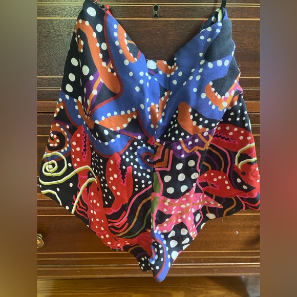 RARE NWT FARM Rio Under the sea front knot shorts - Picture 11 of 14